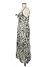 Express 100% Polyester Animal Print Silver Casual Dress Size M - photo 5