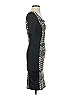 Annabelle Graphic Black Cocktail Dress Size S - photo 4