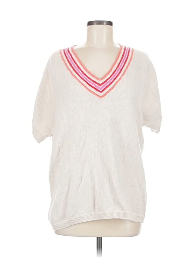 Pre-owned Ann Taylor Loft Outlet Poncho In White