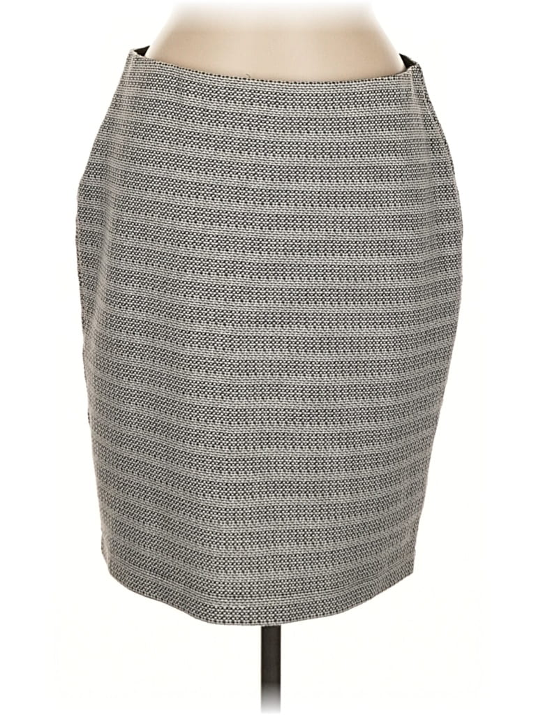 Pre-owned Ann Taylor Loft Formal Skirt In Gray