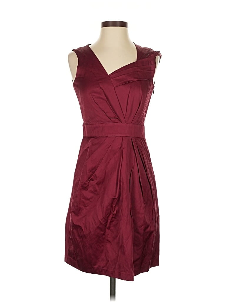 Pre-owned Cynthia Steffe Cocktail Dress In Burgundy