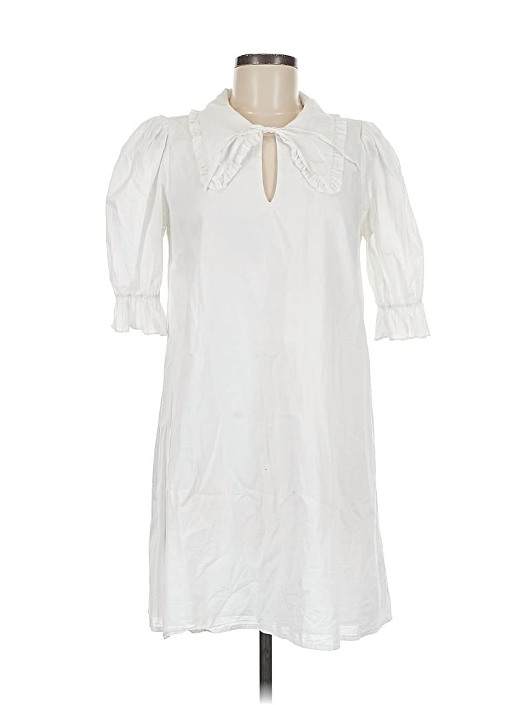 Pre-owned Reformation Casual Dress In White