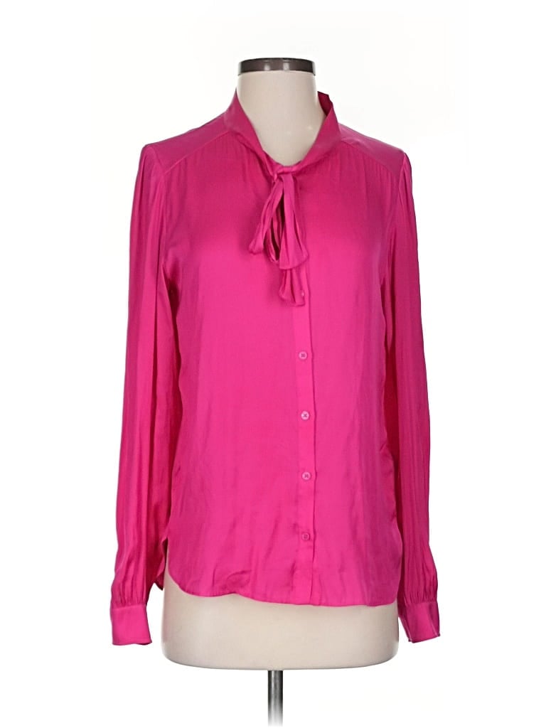Pre-owned Zadig & Voltaire Long Sleeve Blouse In Pink