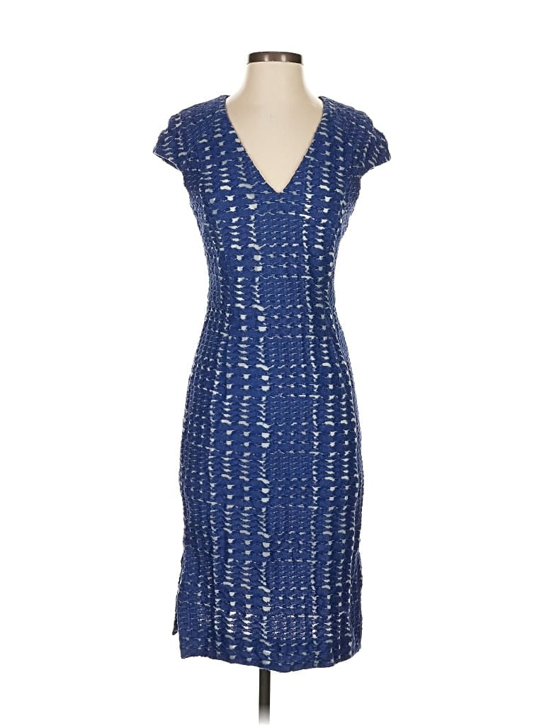 Pre-owned Hilton Hollis Cocktail Dress In Blue