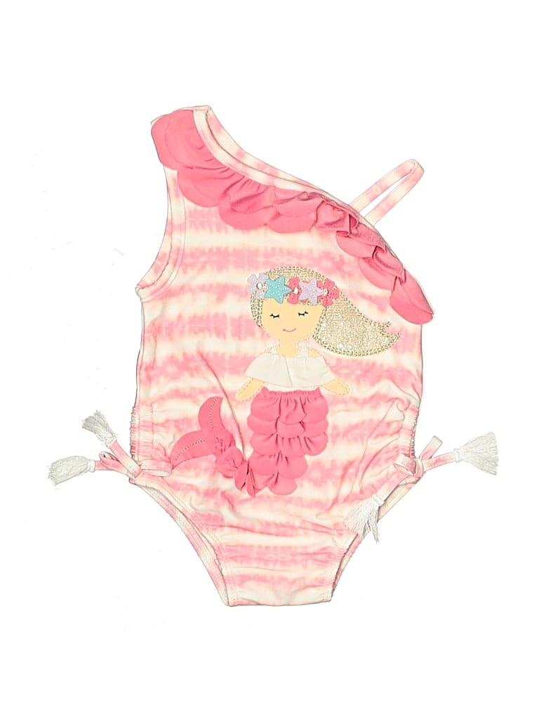 Pre-owned Mud Pie Babies' One Piece Swimsuit In Pink