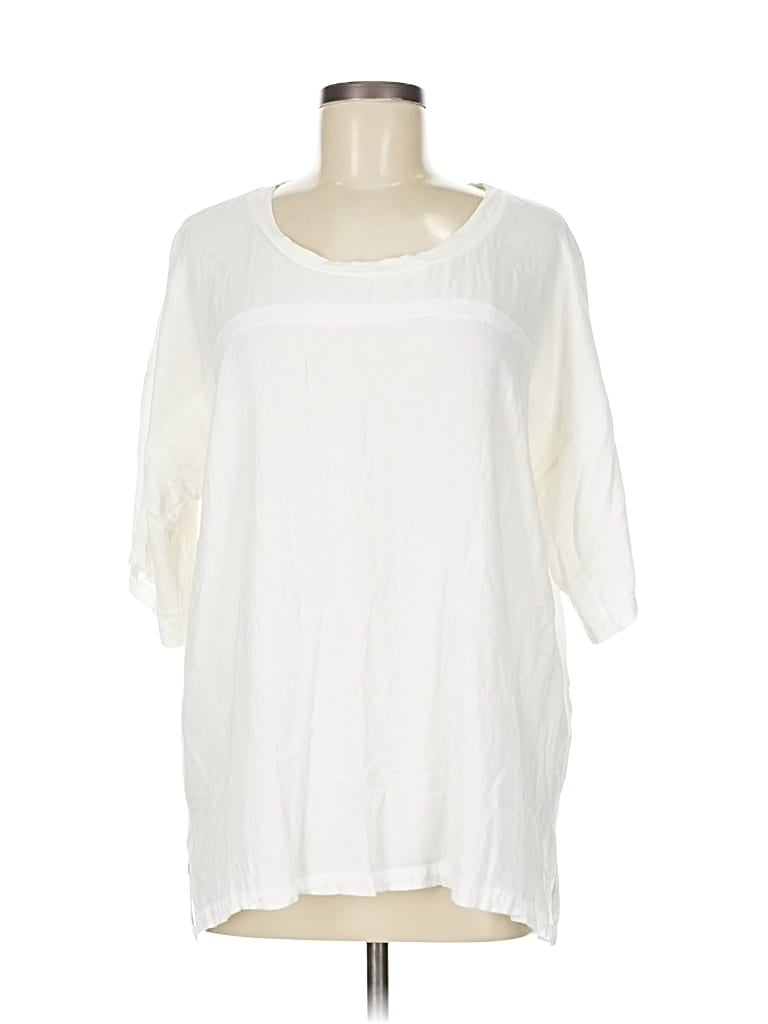 Pre-owned Bella Luxx 3/4 Sleeve T-shirt In White