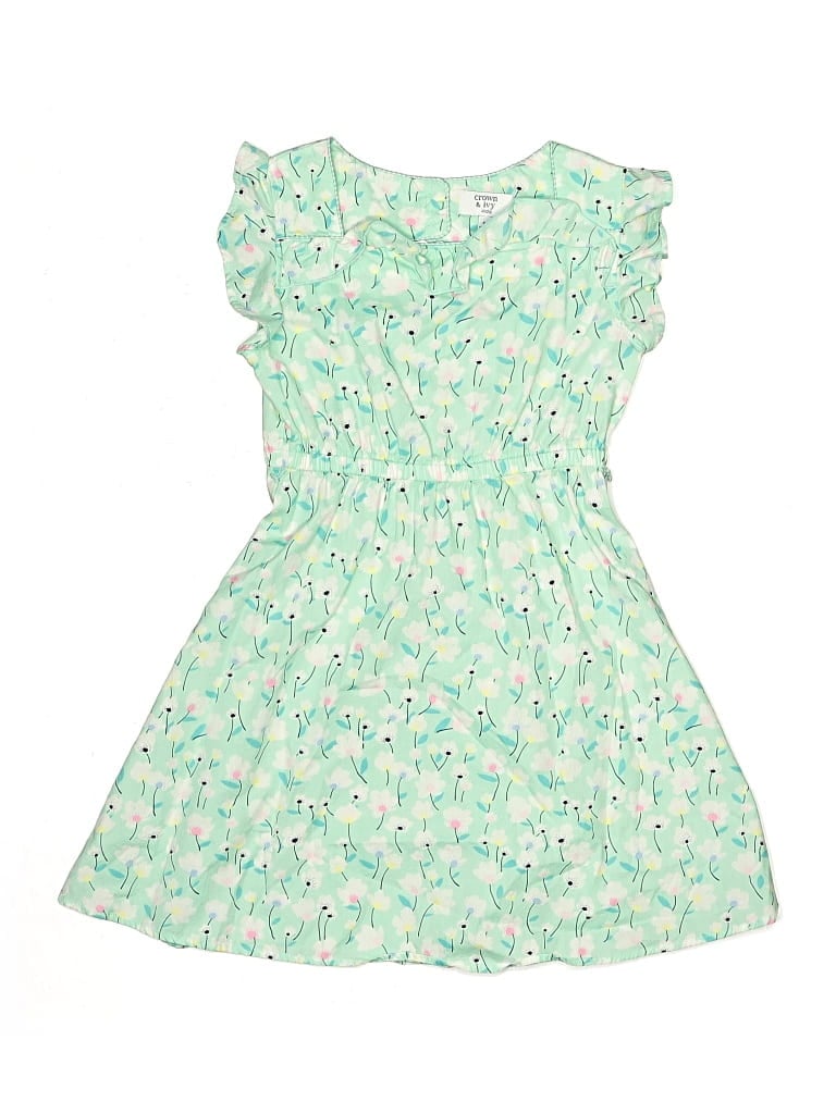 Pre-owned Crown & Ivy Kids' Dress In Green