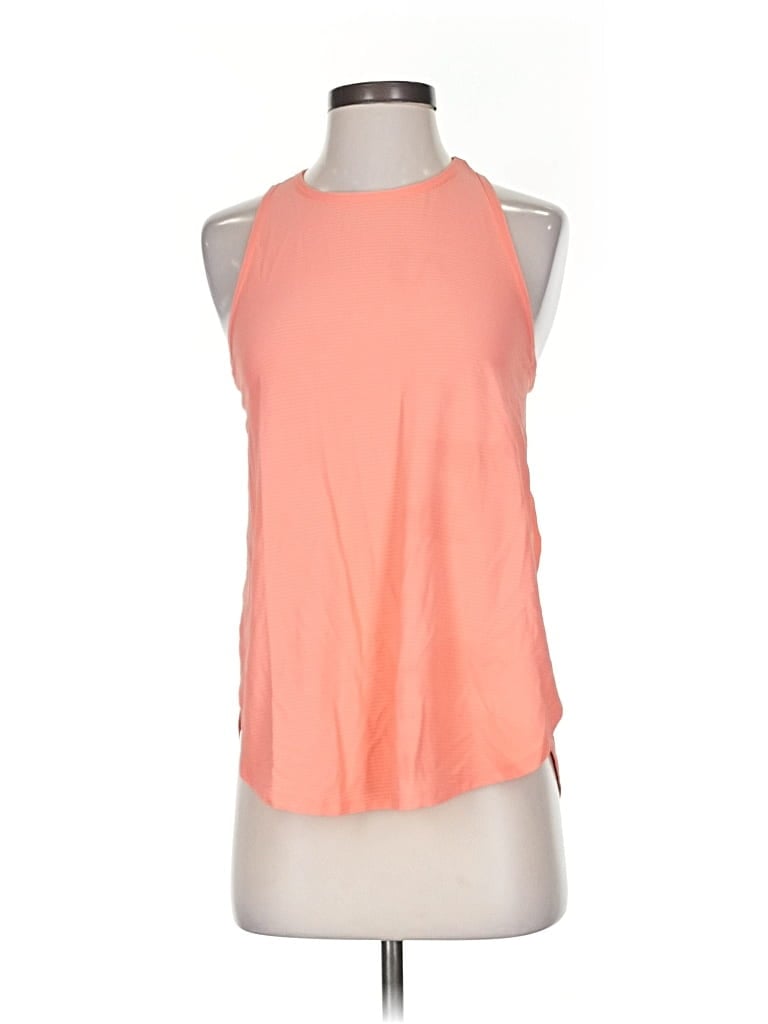 Pre-owned Calia By Carrie Underwood Tank Top Orange Halter Neckline Tops