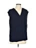 Ann Taylor 100% Rayon Blue Sleeveless Blouse Size L - photo 1