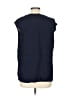 Ann Taylor 100% Rayon Blue Sleeveless Blouse Size L - photo 2