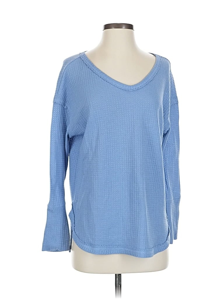 Pre-owned Vintage X America 3/4 Sleeve T-shirt In Blue