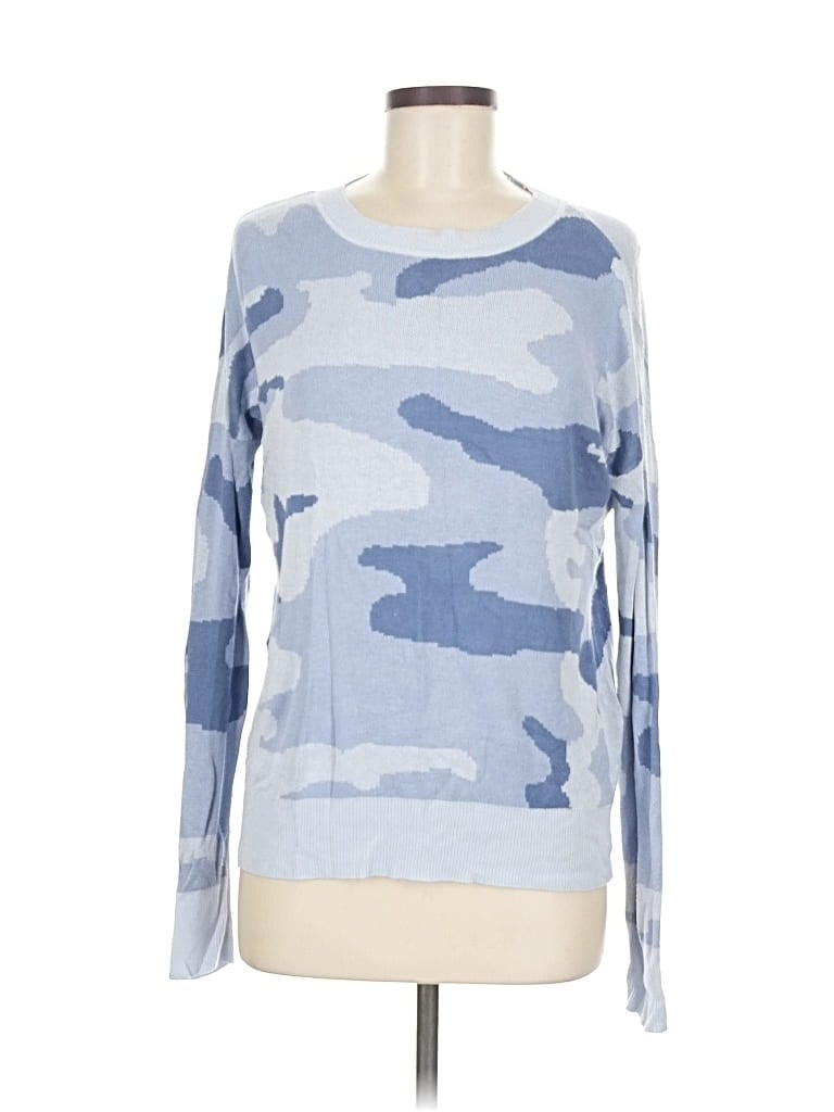 Pre-owned Cato Long Sleeve Top Blue Boatneck Tops