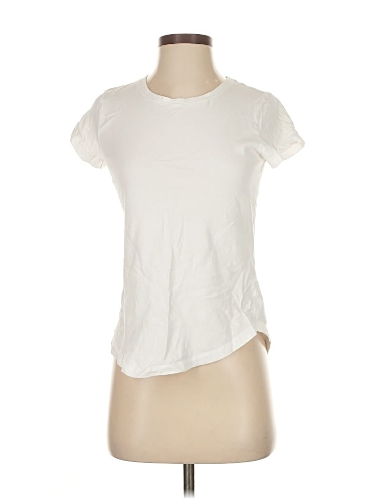 Pre-owned Abercrombie & Fitch Short Sleeve T-shirt In White