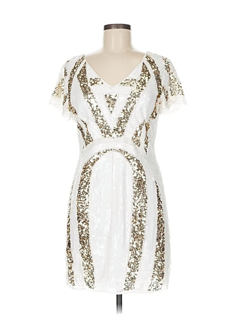 Pre-owned Lulus Cocktail Dress In White