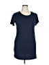 Unbranded Solid Blue Casual Dress Size XL - photo 1