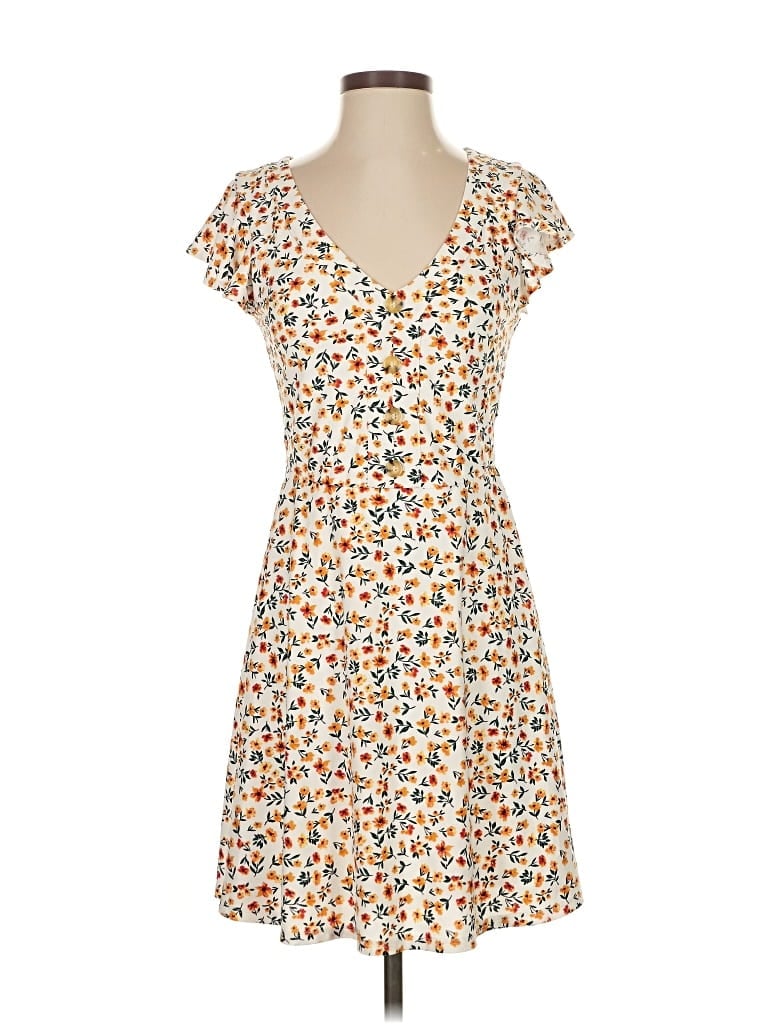 Pre-owned Fortune + Ivy Casual Dress In White