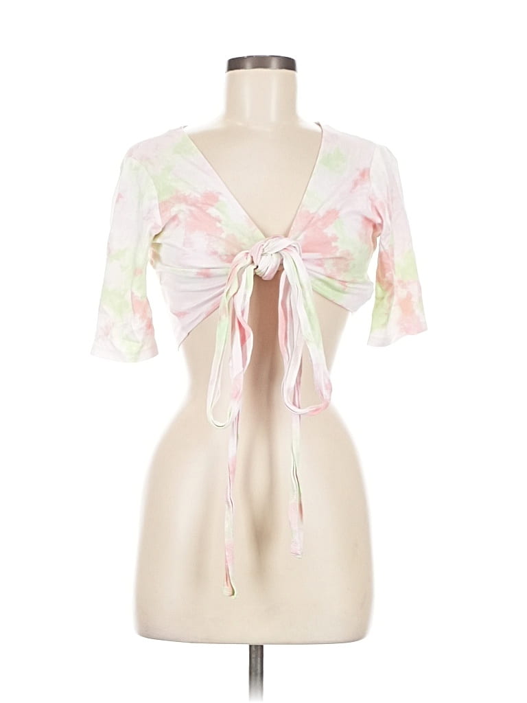 Pre-owned Fabletics Tank Top Ivory Plunge Neckline Tops In White