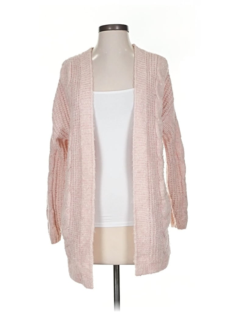 Pre-owned Abercrombie & Fitch Cardigan Sweater In Pink