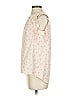 Kaari Blue 100% Polyester Ivory Sleeveless Blouse Size S - photo 5