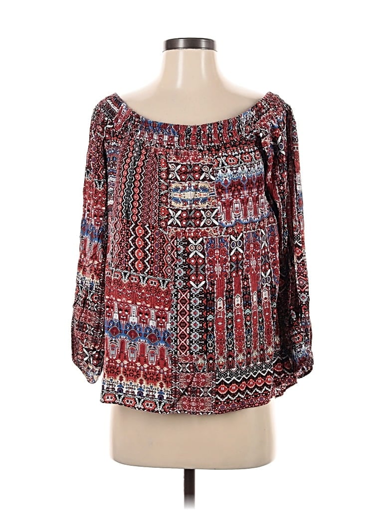 Pre-owned Bcbgeneration 3/4 Sleeve Blouse In Red