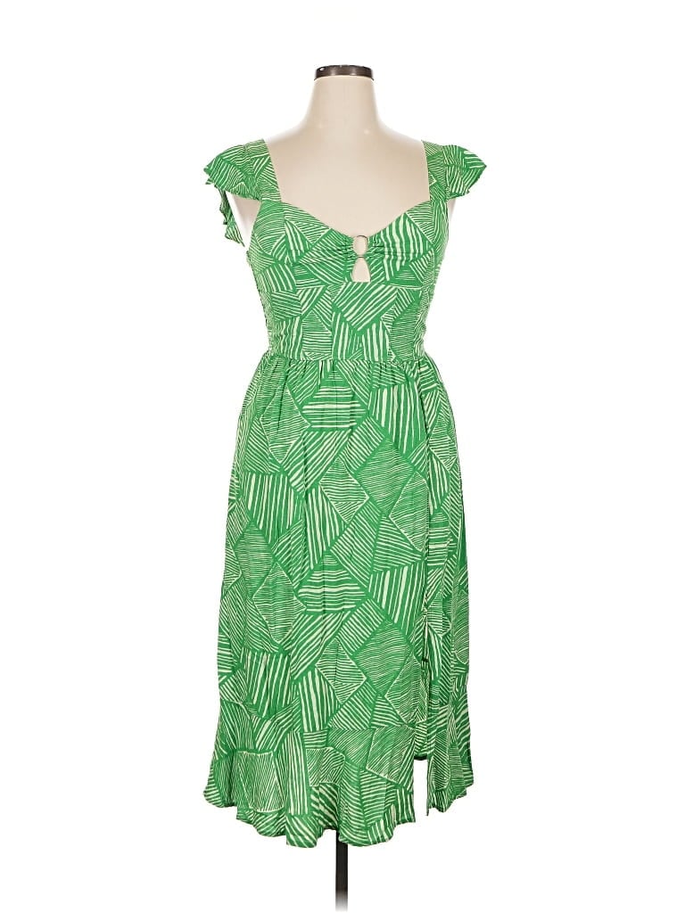 Pre-owned Band Of The Free Cocktail Dress In Green