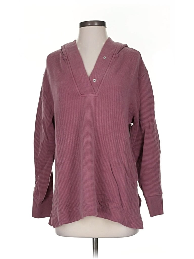Pre-owned Athleta Pullover Sweater In Burgundy