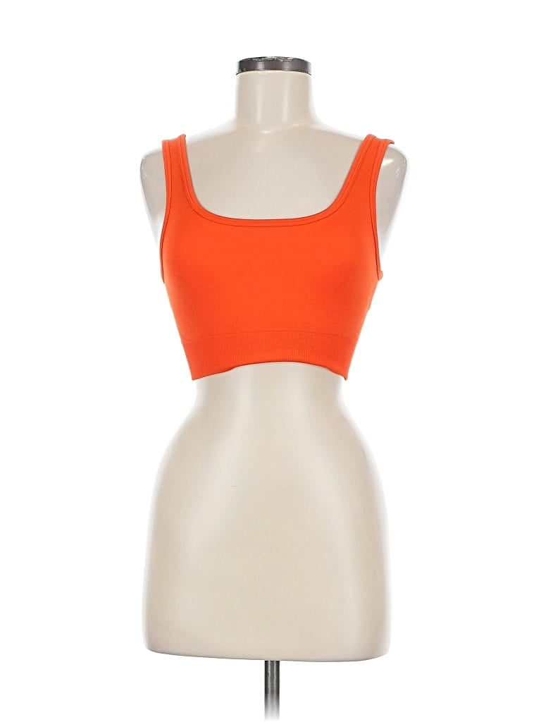 Pre-owned Earth Republic Tank Top Orange Strapless Neckline Tops