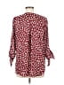 Weston 100% Polyester Burgundy 3/4 Sleeve Blouse Size M - photo 2