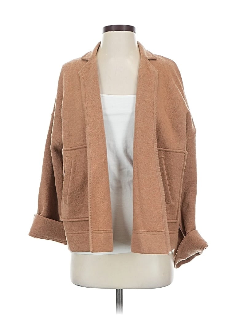 Pre-owned Madewell Wool Blazer Jacket In Brown