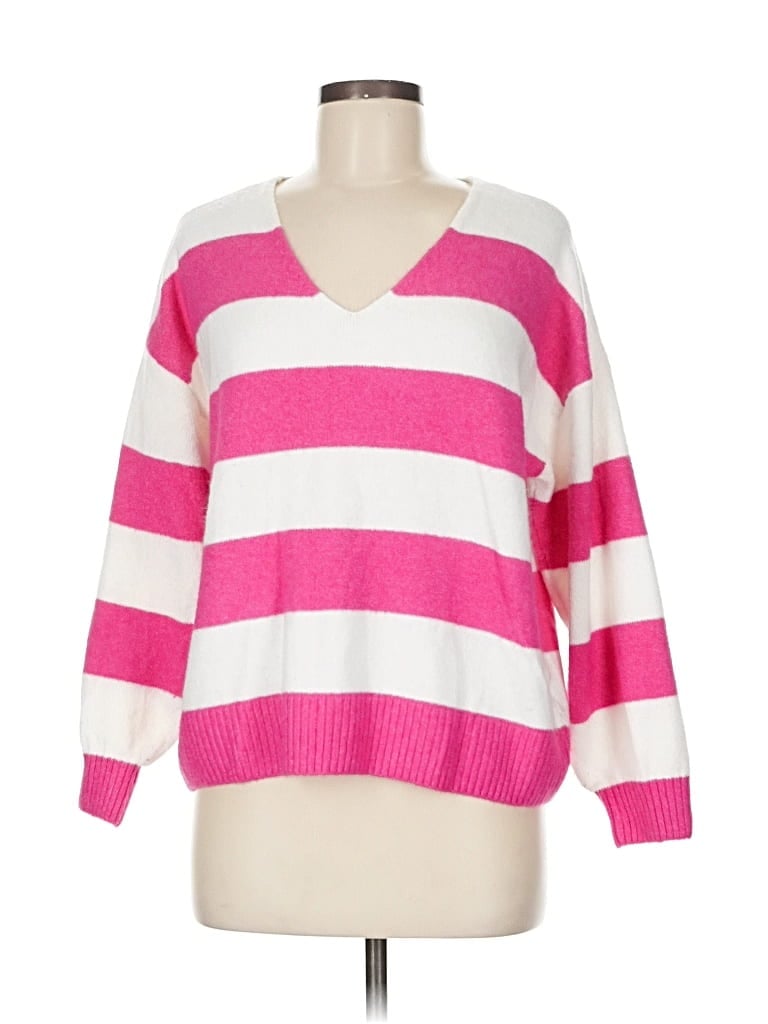 Pre-owned Vince Camuto Pullover Sweater In Pink