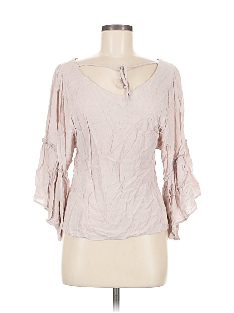 Pre-owned Maurices 3/4 Sleeve Blouse In Pink