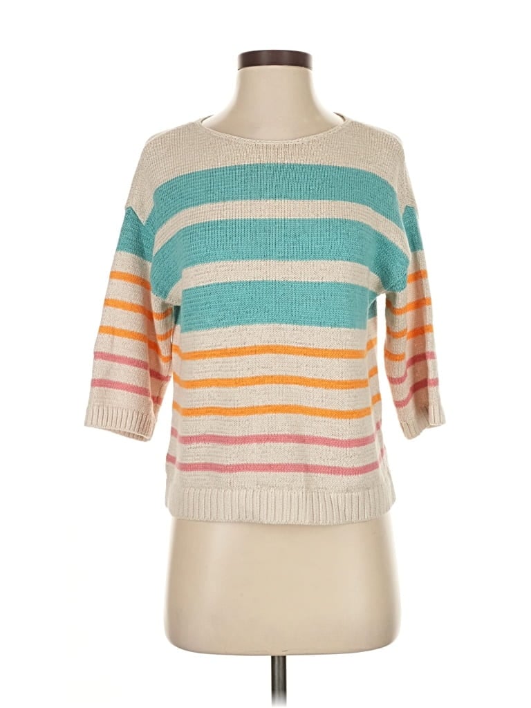 Pre-owned Ann Taylor Loft Pullover Sweater In Blue