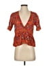 Madewell Orange Short Sleeve Blouse Size XXS - photo 1