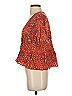 Madewell Orange Short Sleeve Blouse Size XXS - photo 5