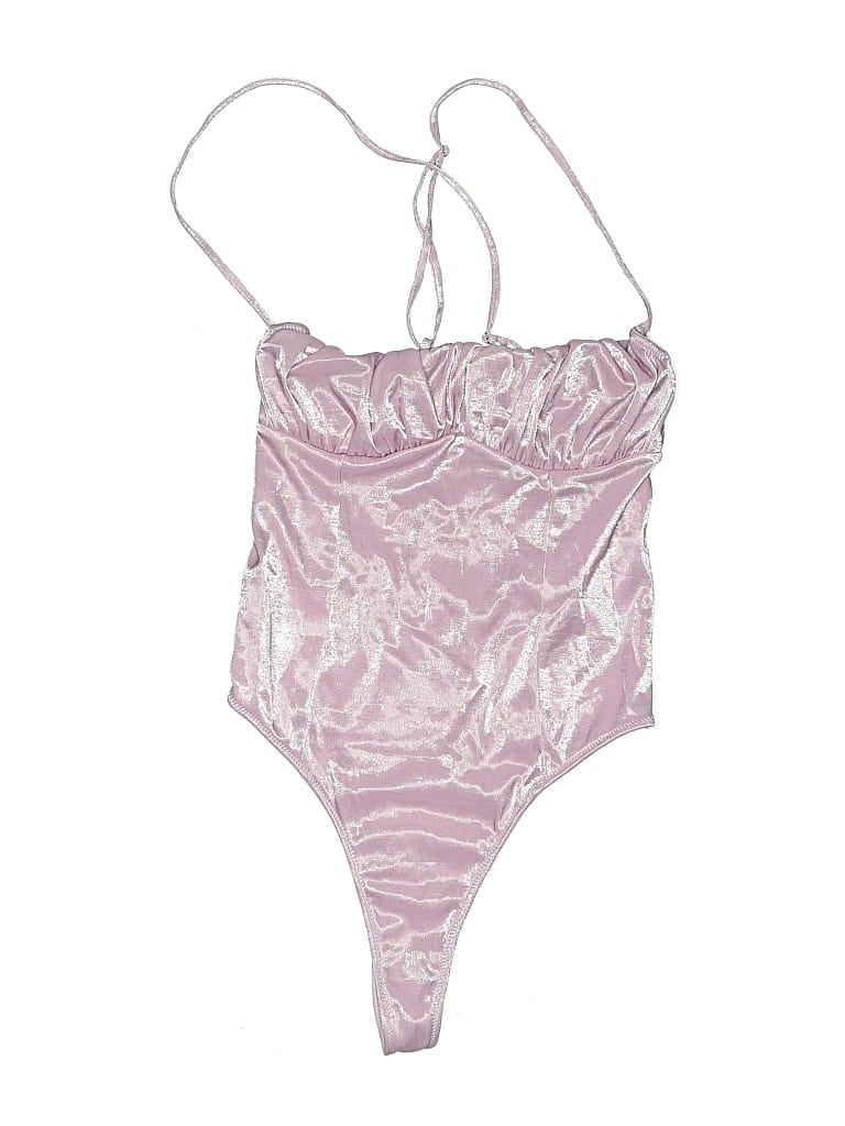 Pre-owned Out From Under Bodysuit In Pink