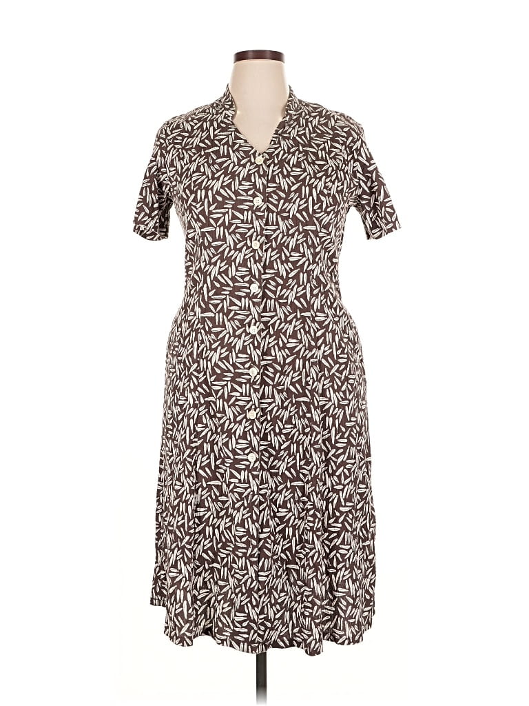 Pre-owned Appleseeds Casual Dress In Brown