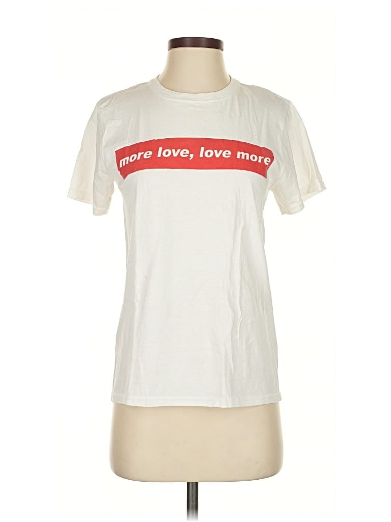 Pre-owned Urban Outfitters Short Sleeve T-shirt In White