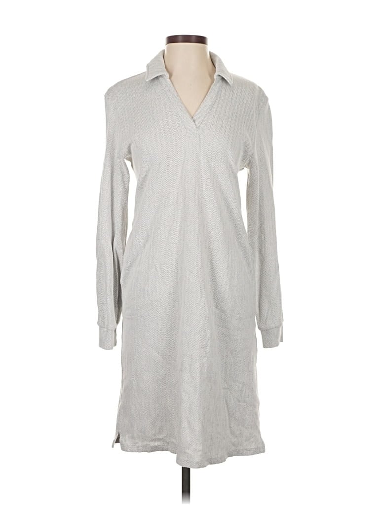 Pre-owned Ann Taylor Loft Outlet Casual Dress In Gray