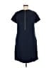 Donna Morgan Solid Blue Casual Dress Size 14 - photo 2
