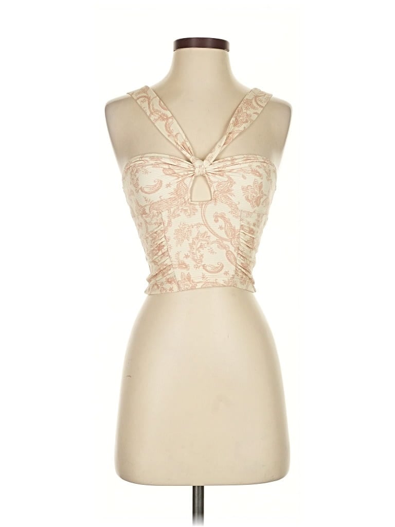 Pre-owned Urban Outfitters Sleeveless Blouse In White