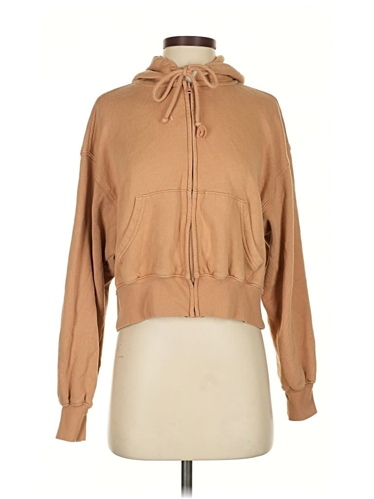 Pre-owned Old Navy Zip Up Hoodie In Brown