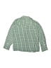 BIENZOE 100% Cotton Checkered-gingham Green Long Sleeve Button-Down Shirt Size 7 - 8 - photo 2