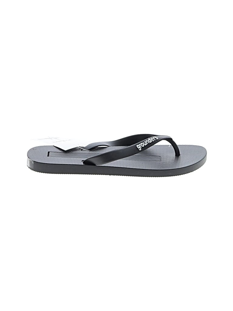 Assorted Brands Flip Flops In Black