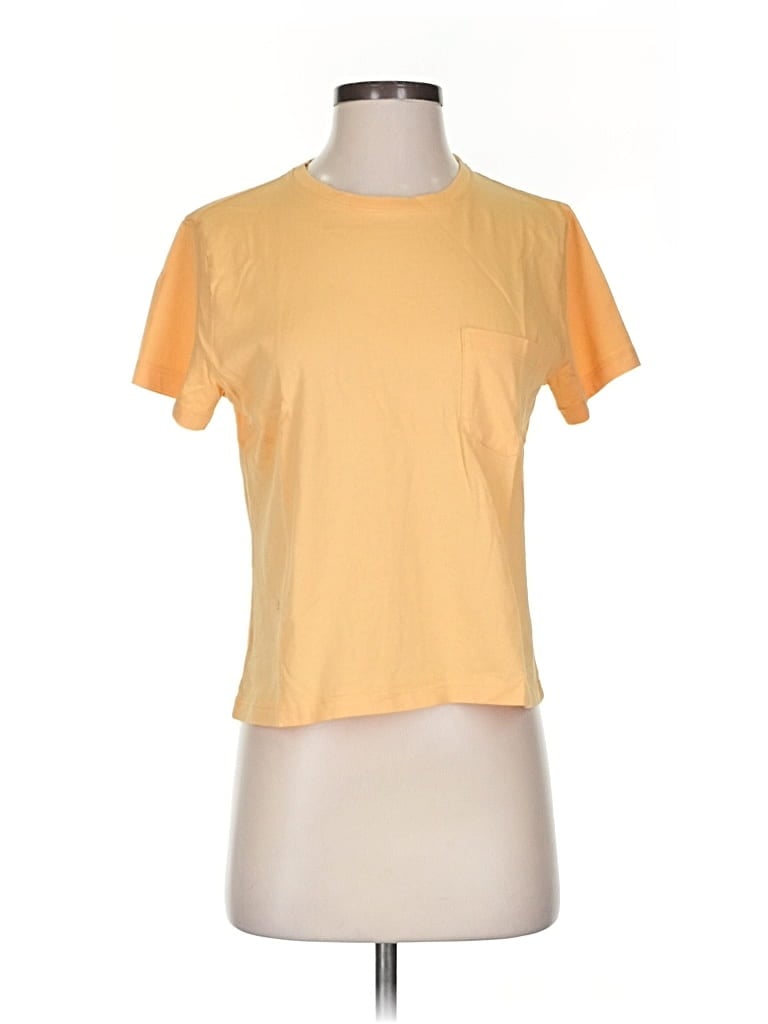 Pre-owned Everlane Short Sleeve T-shirt In Yellow