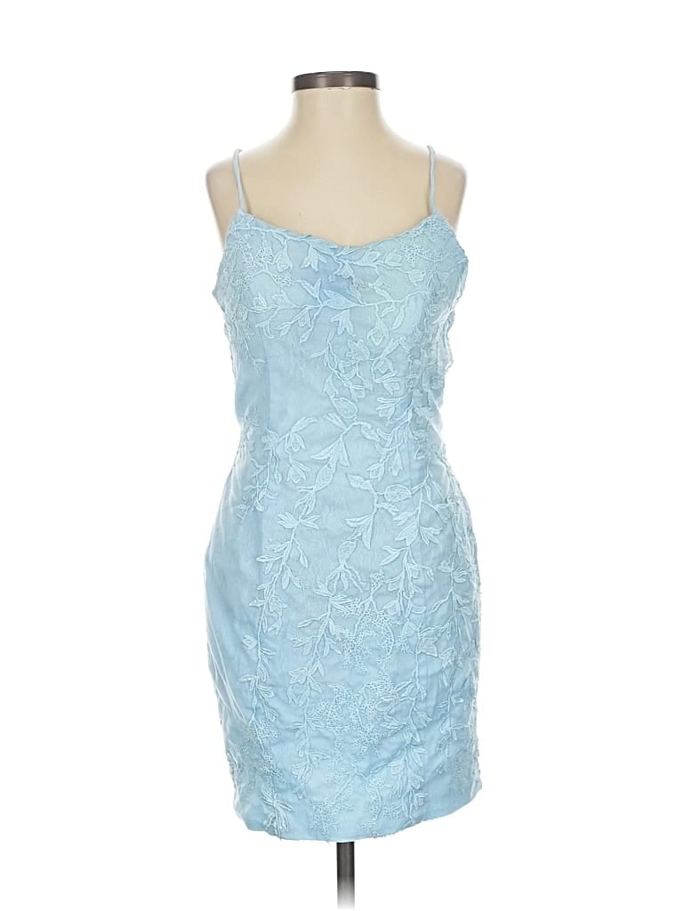 Pre-owned Assorted Brands Cocktail Dress In Blue