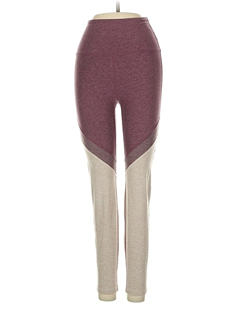 Pre-owned Beyond Yoga Yoga Pants In Burgundy