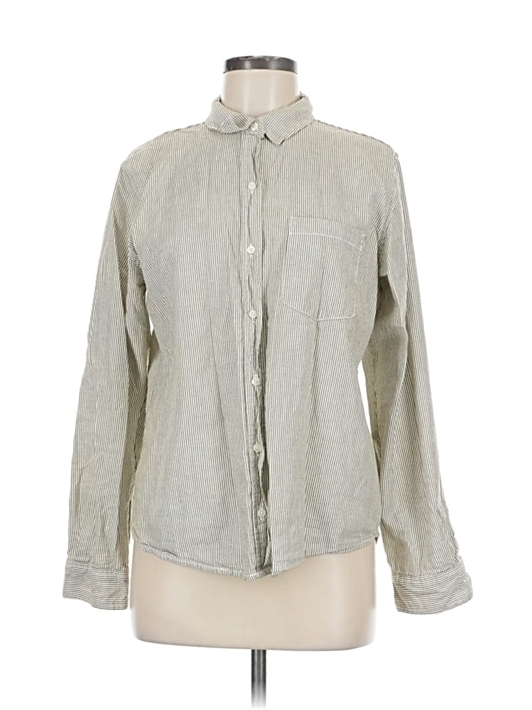 Pre-owned Universal Thread Long Sleeve Button Down Shirt In Gray