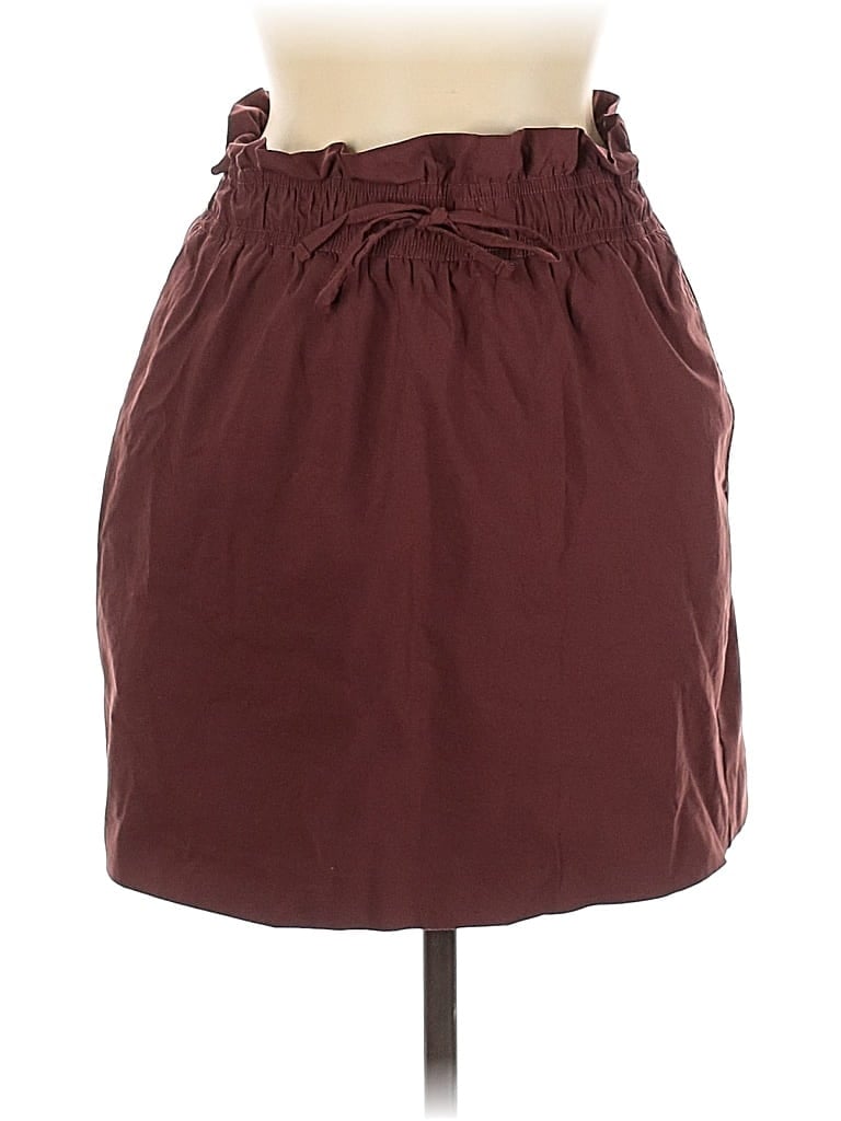 Pre-owned Express Casual Skirt In Burgundy