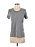 Monrow Metallic Gray Active T-Shirt Size XS - photo 1