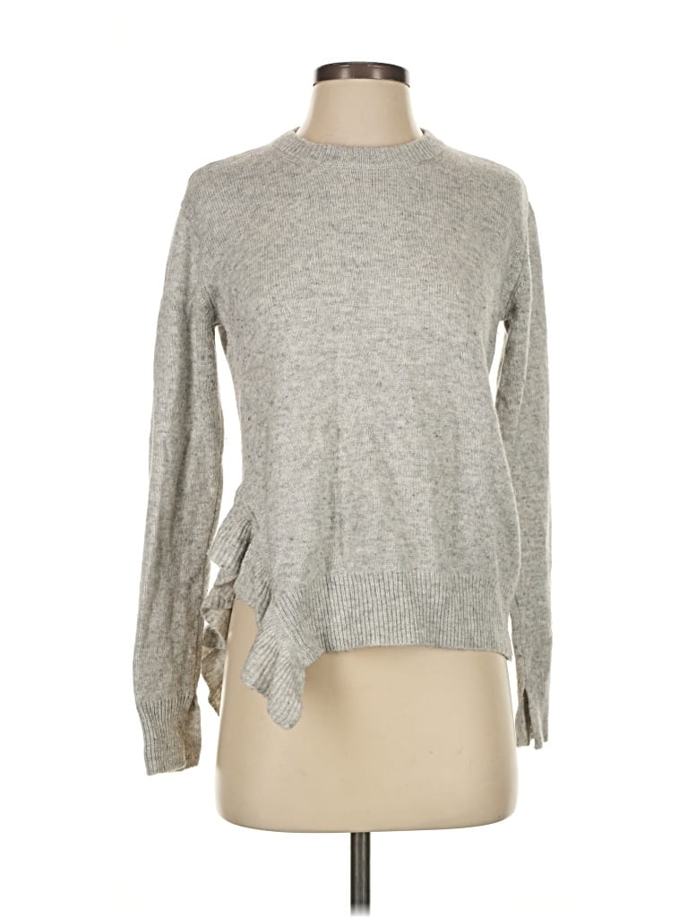 Pre-owned Derek Lam 10 Crosby Pullover Sweater In Gray